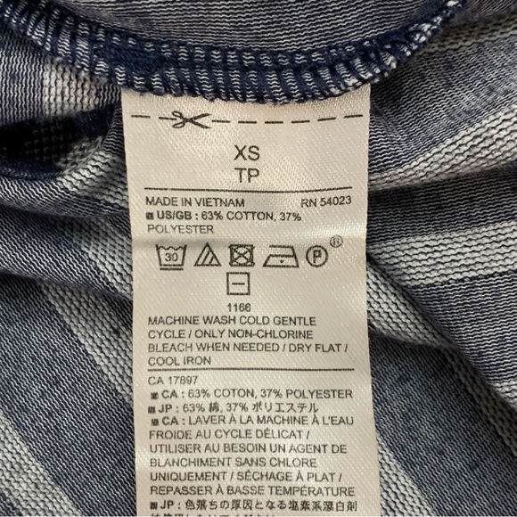 Banana Republic Women’s Stripe Off The Shoulders Top Size XS - Picture 6 of 6